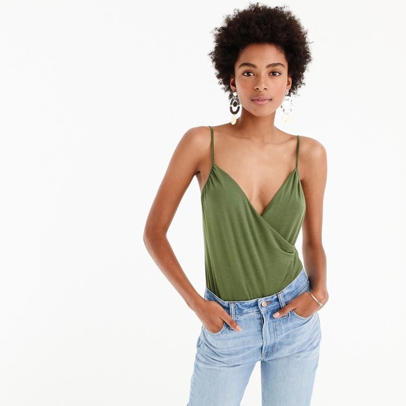 J.Crew Drapey Front Bodysuit - Picture 1 of 4